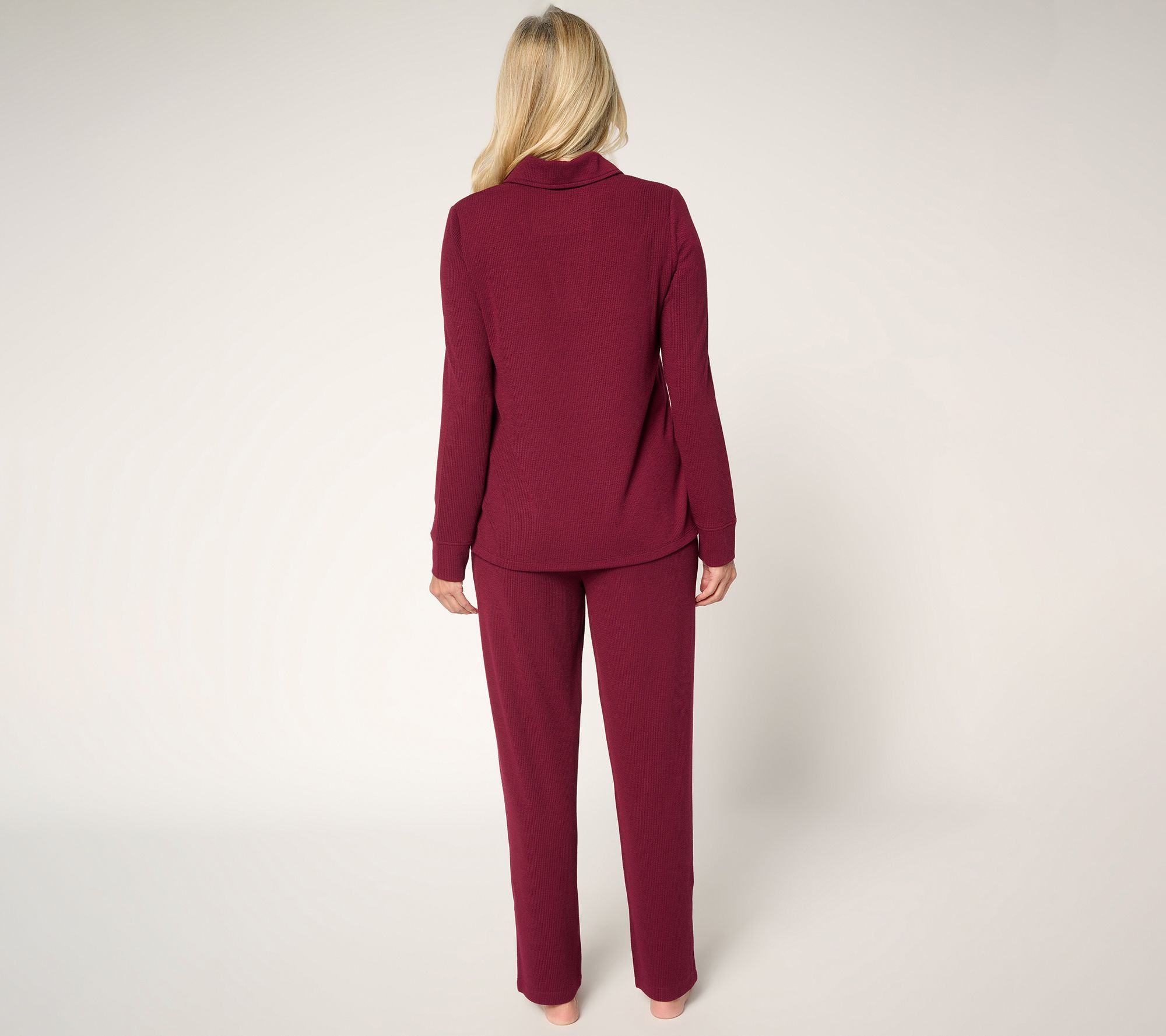 "As Is" Cuddl Duds Tall Soft Rib Lounge Set