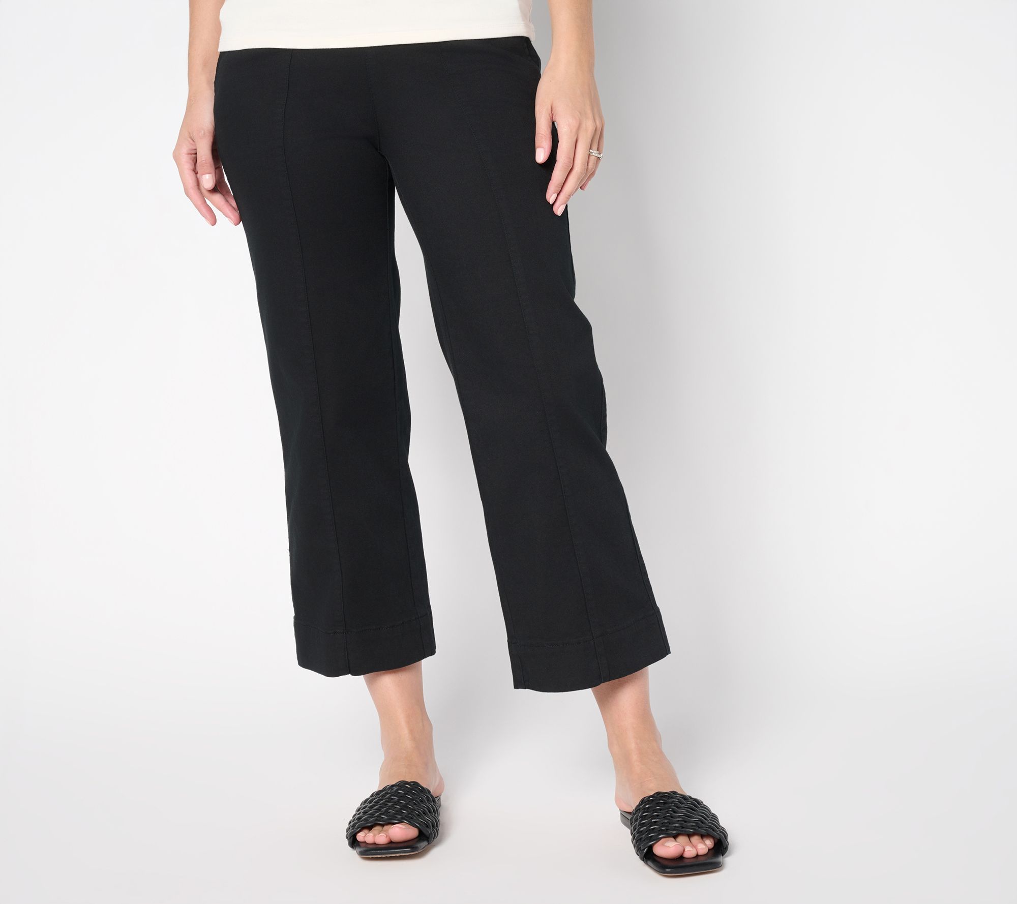 "As Is" Belle by Kim Gravel Reg TripleLuxe Twill Cropped Traveler Jean