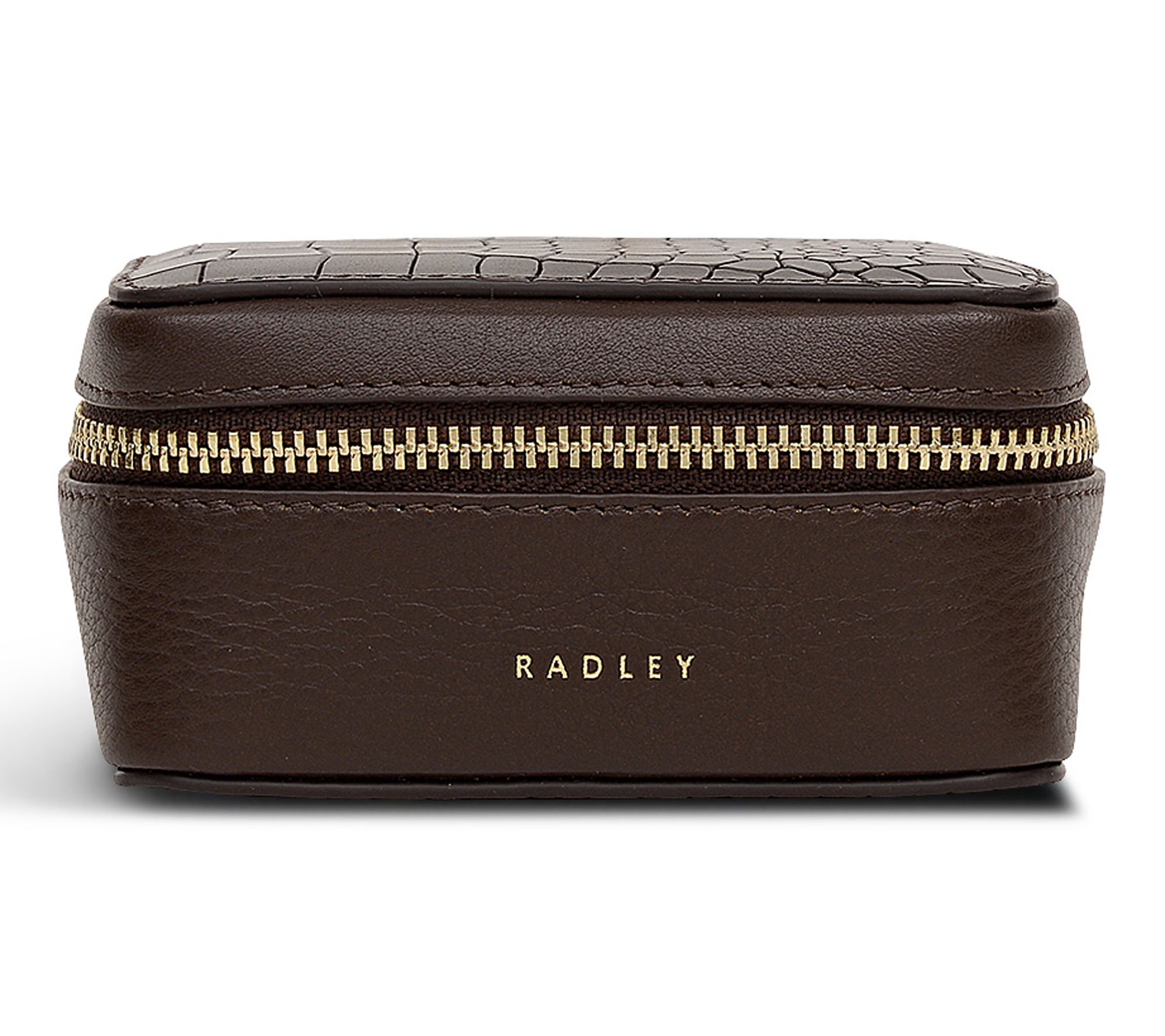 RADLEY Commute Street - Faux Croc Zip Around Jewelry Box