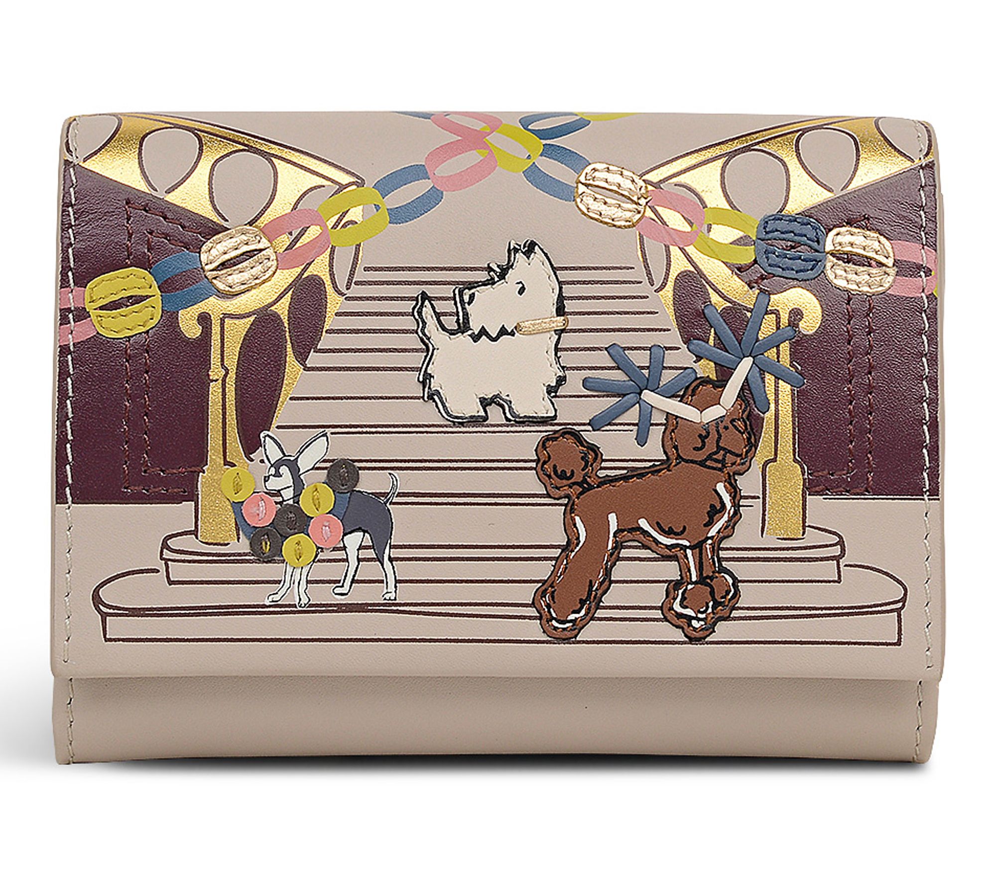 RADLEY Party Pals Medium Flapover Leather Wallet