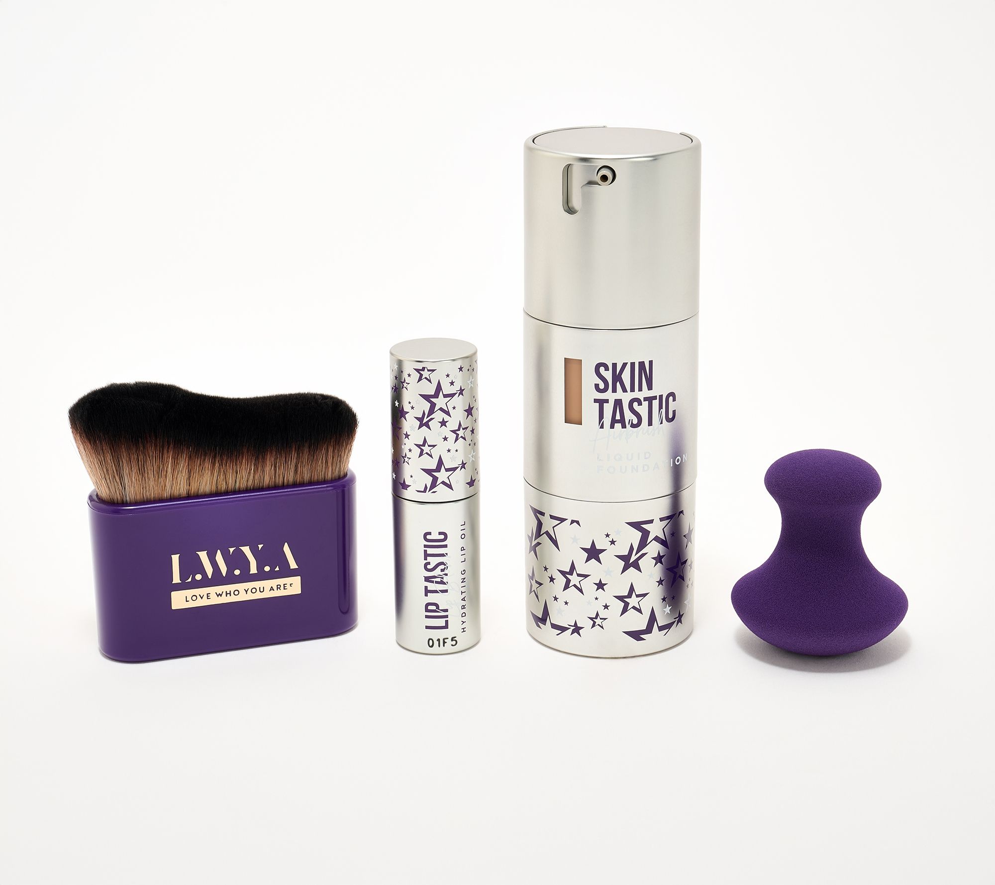  LWYA by Kim Gravel SKINTASTIC Foundation &Lip 4pc Set