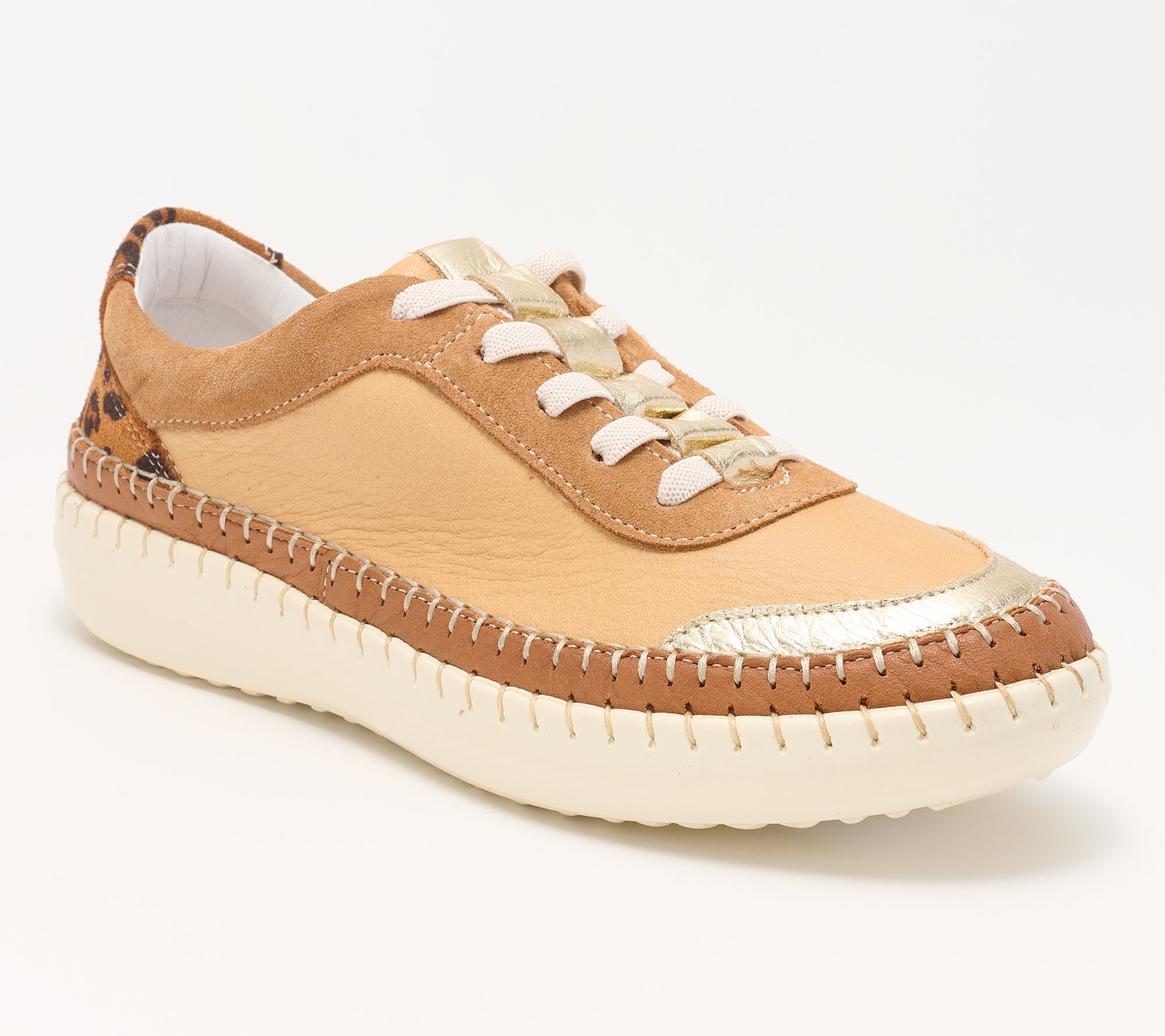Spring Step Leather Casual Sneakers - Soku