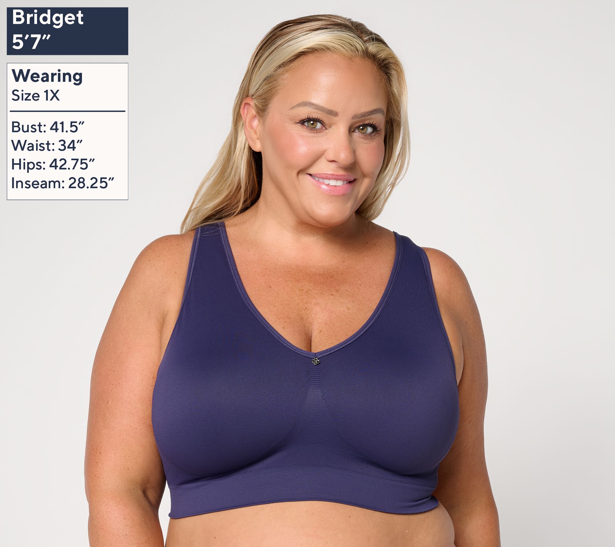 Breezies Seamless Comfort Back Smoothing Wirefree Bra | QVC