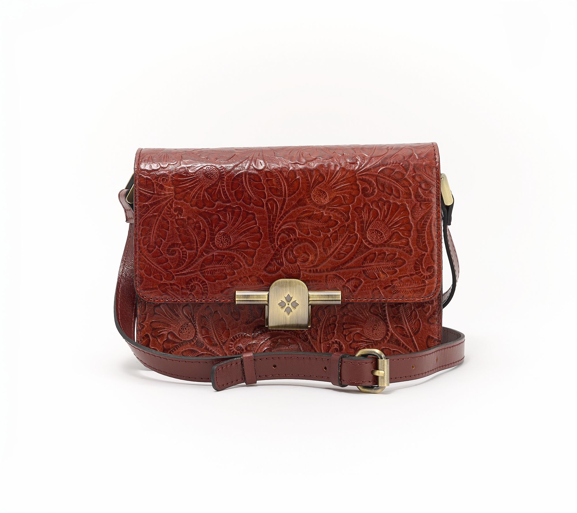 Patricia Nash Tooled Leather Troms Crossbody