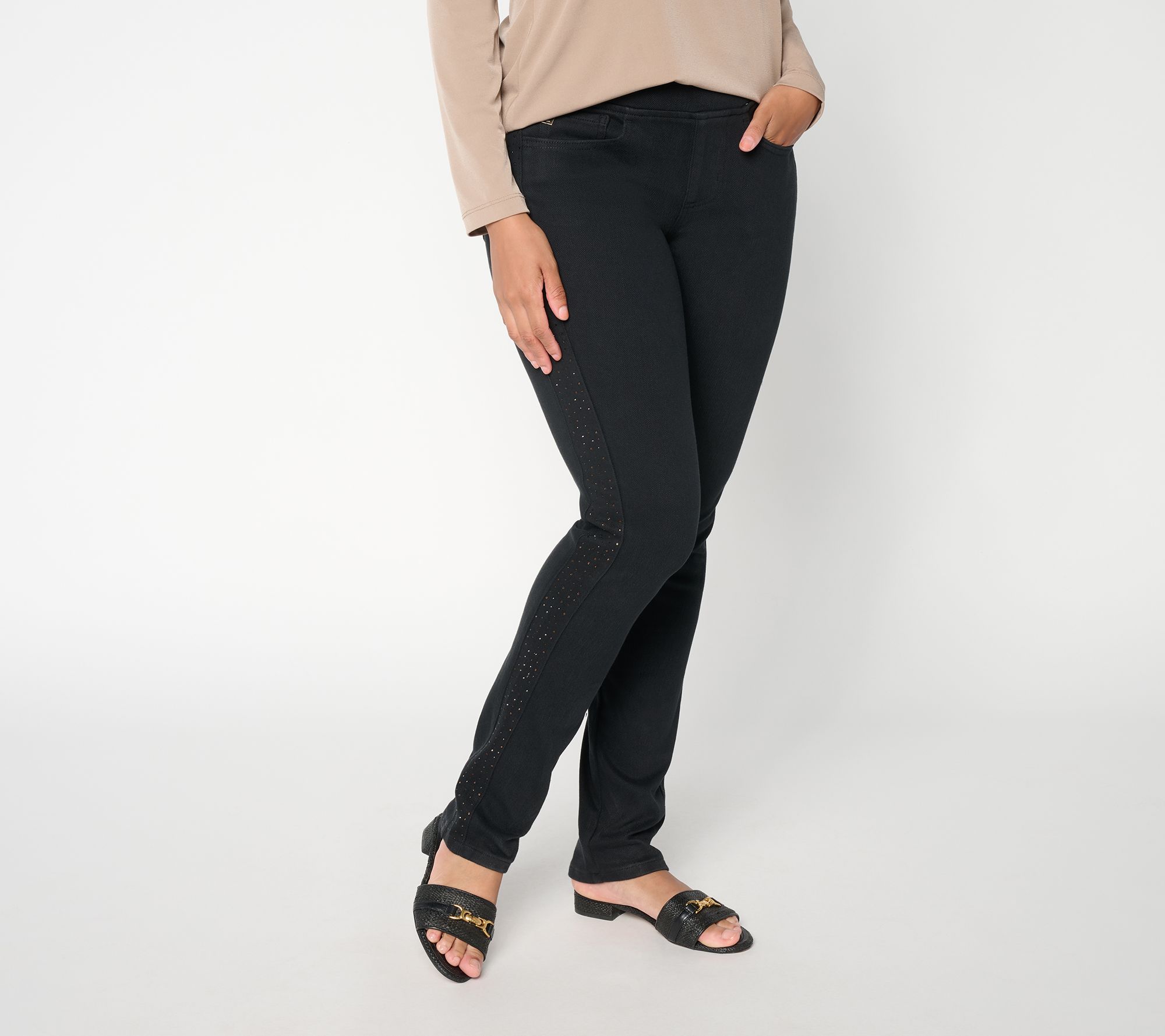 Belle by Kim Gravel Regular Flexibelle Cocoa Sparkle Jeans