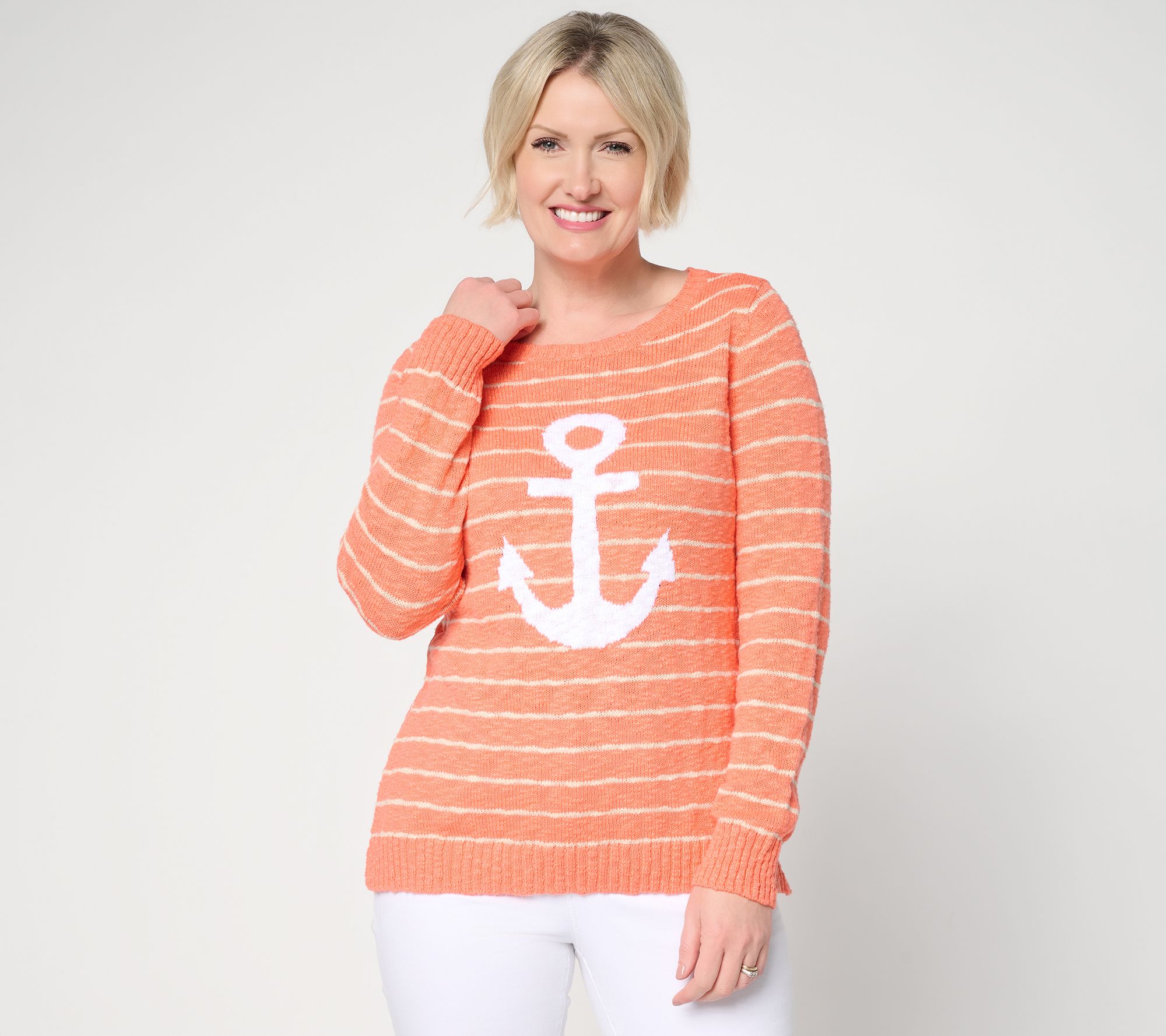 "As Is" Belle by Kim Gravel Drop it Like it's Yacht Striped Sweater