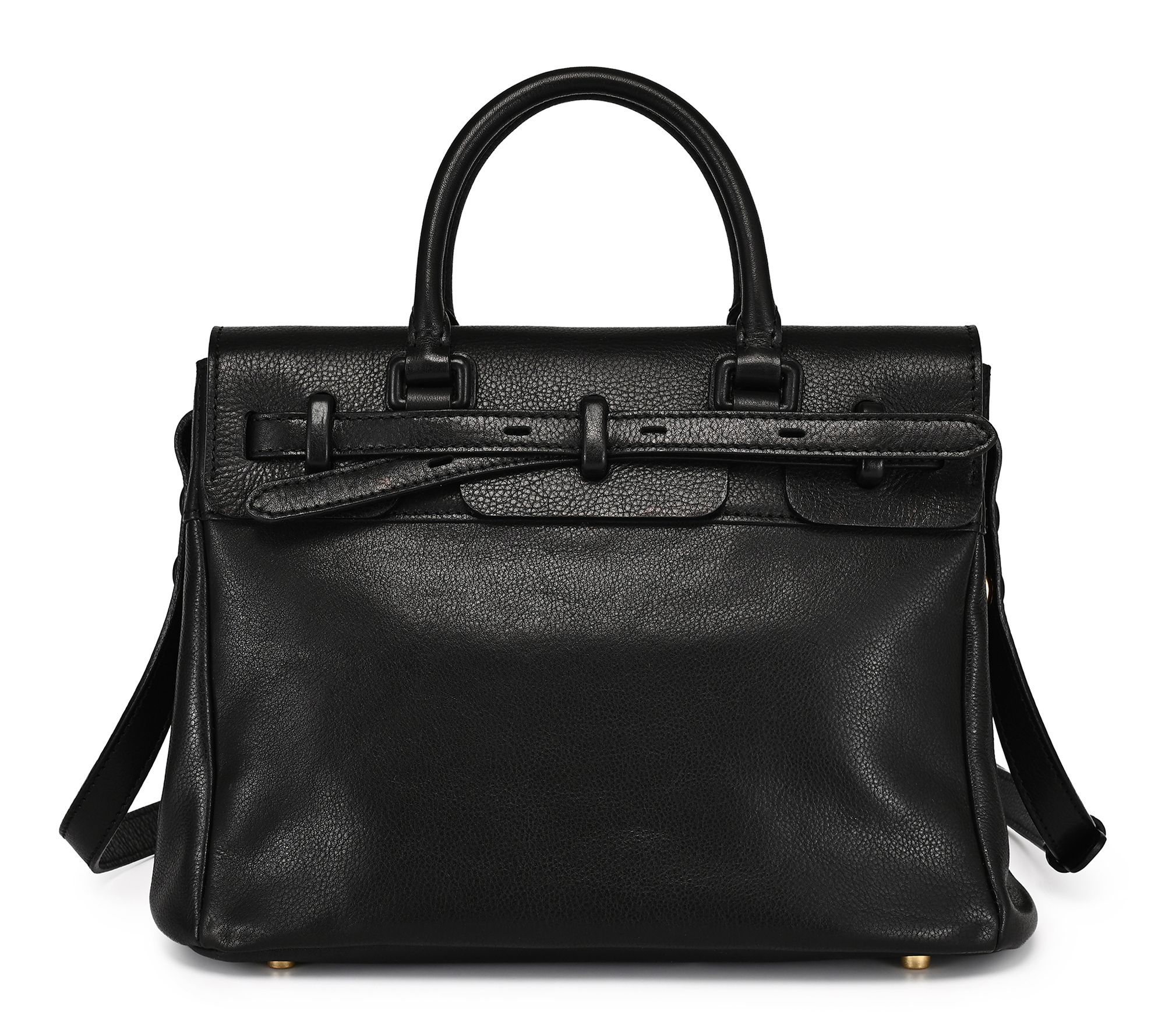 Old Trend Wishbone Small Structured Leather Satchel