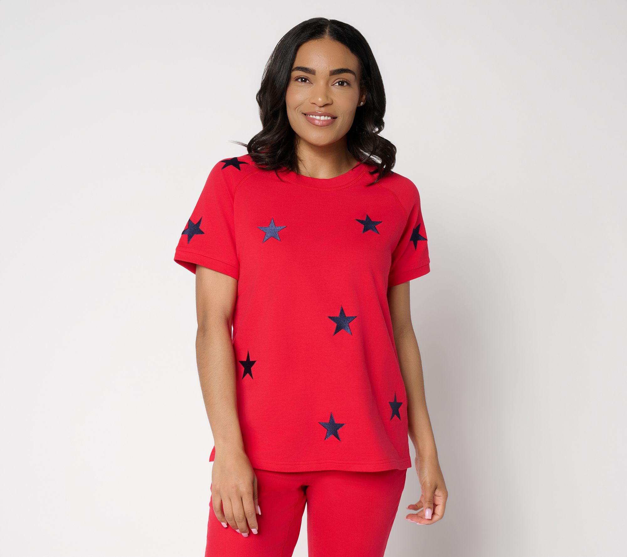 "As Is" Liberty Belles by Kim Gravel French Terry Star Power Top