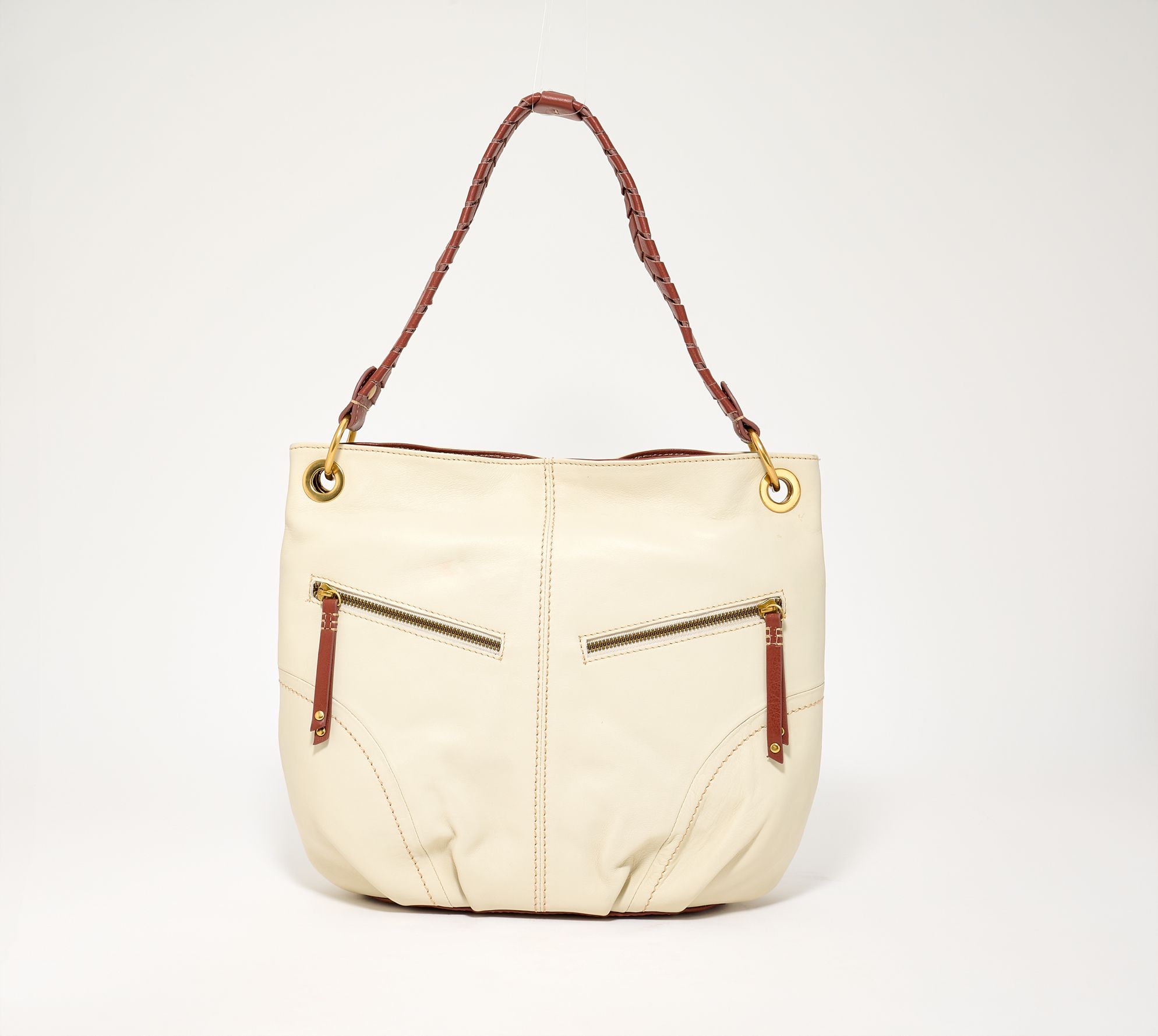 "As Is" American Leather Co. Camden Leather Bucket Hobo