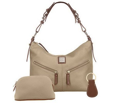  Dooney & Bourke Handbag, Saffiano Hobo Shoulder Bag
