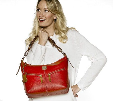 Dooney & Bourke Pebble Leather Camera Crossbody on QVC 