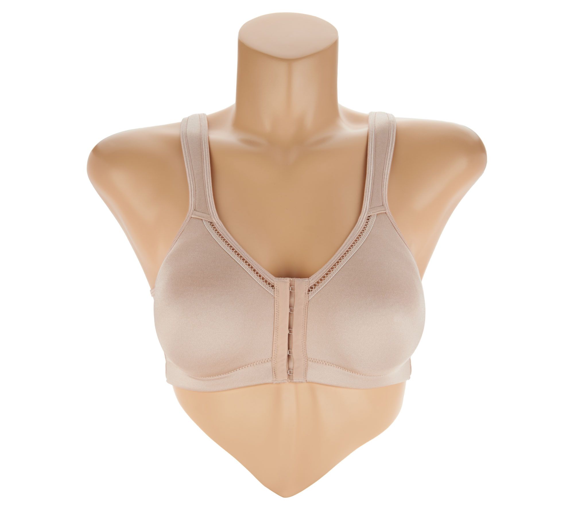 Breezies Soft Shimmer Seamless Front Close Wirefree Bra