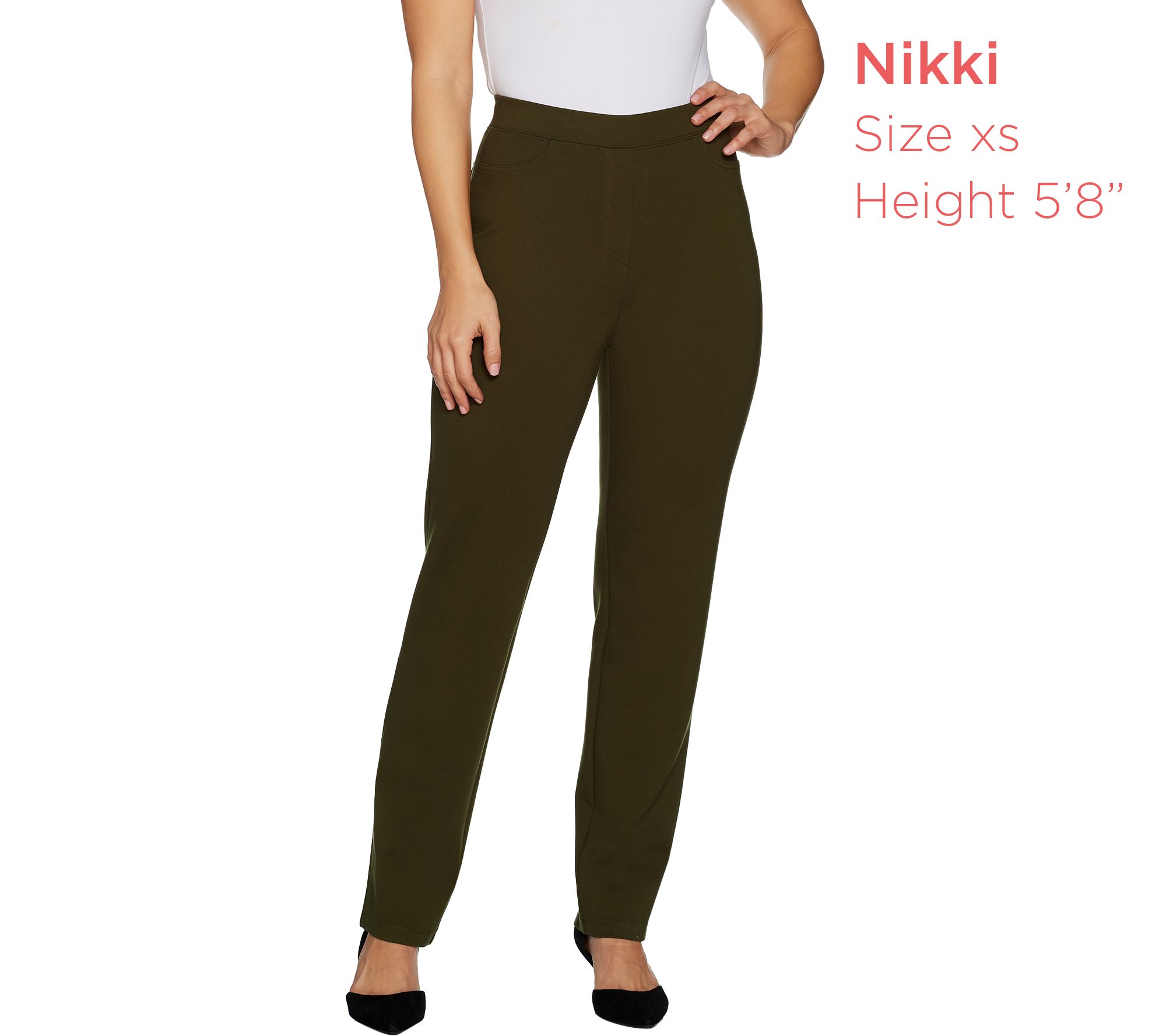 qvc susan graver ponte knit pants