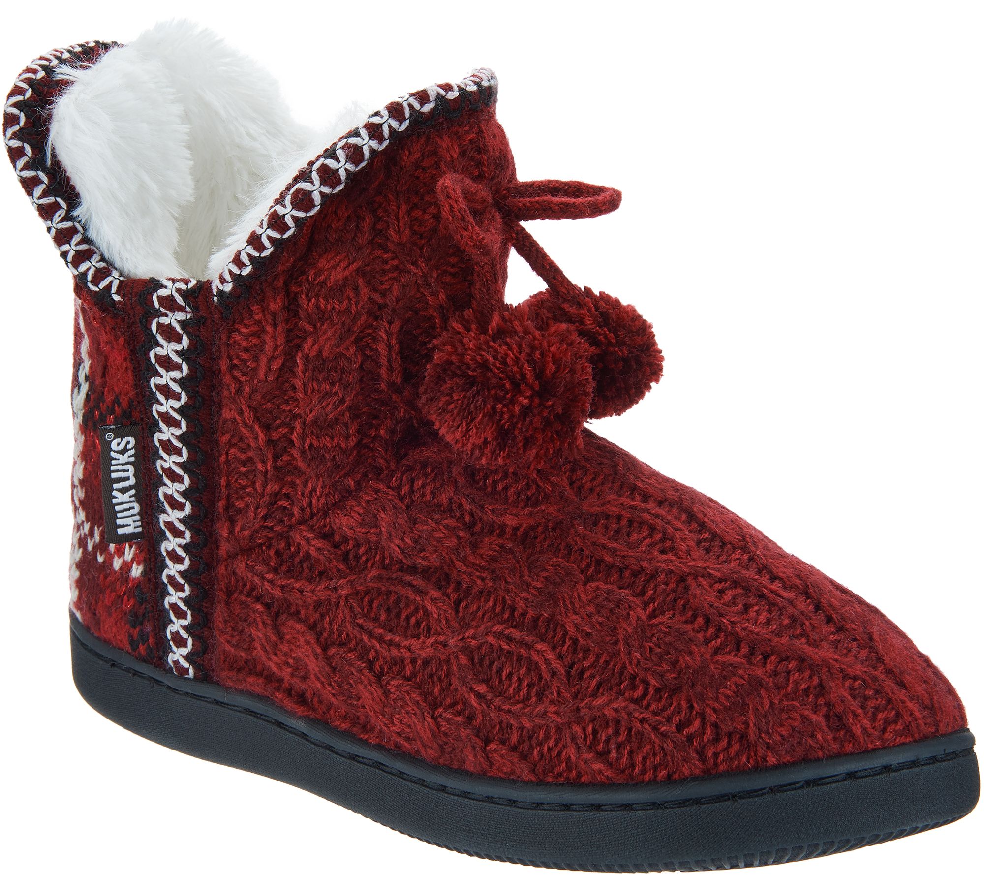MUK LUKS Amira Slipper Boots with Faux 