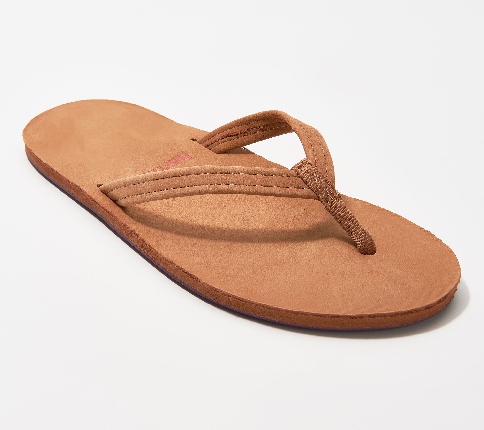 Hari Mari Nubuck Leather Thong Sandals - Fields - QVC.com