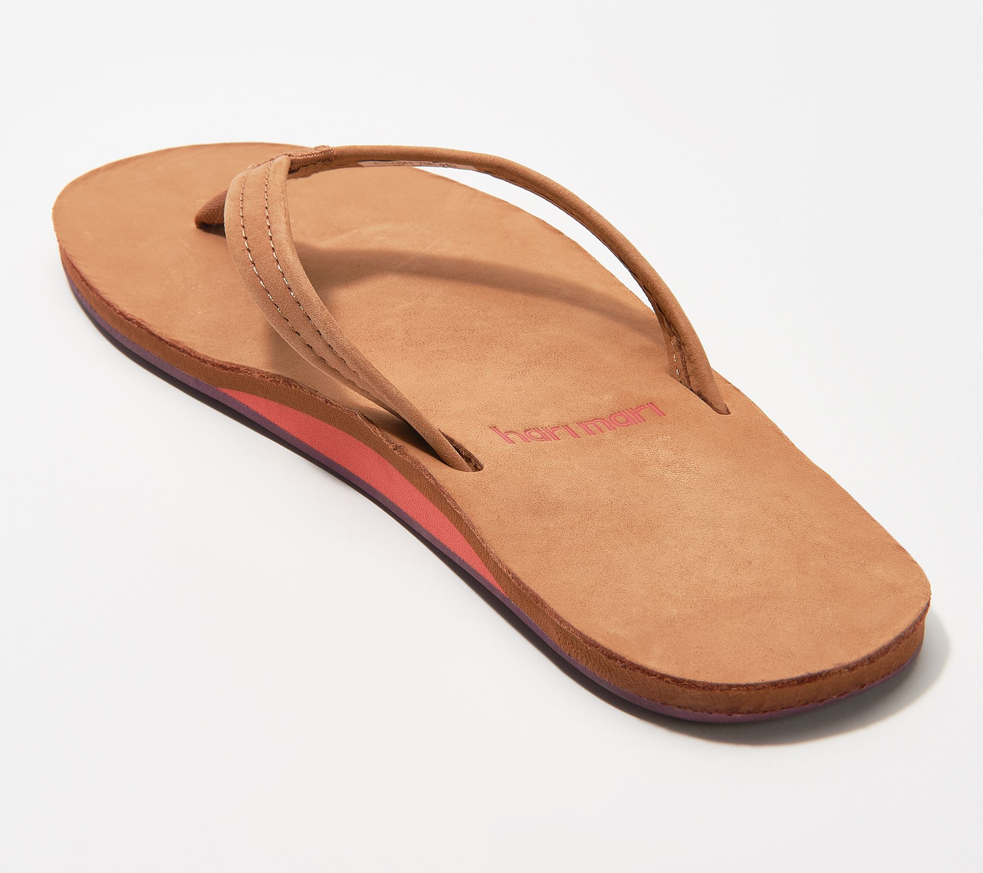 Hari Mari Nubuck Leather Thong Sandals - Fields - QVC.com