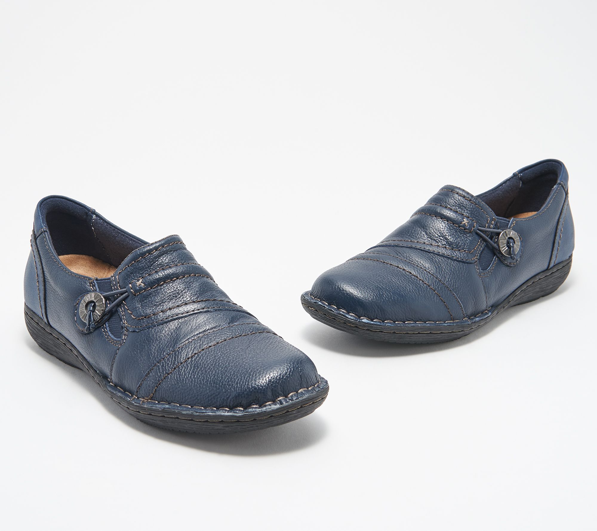 Earth Origins Leather Slip-On Shoes 