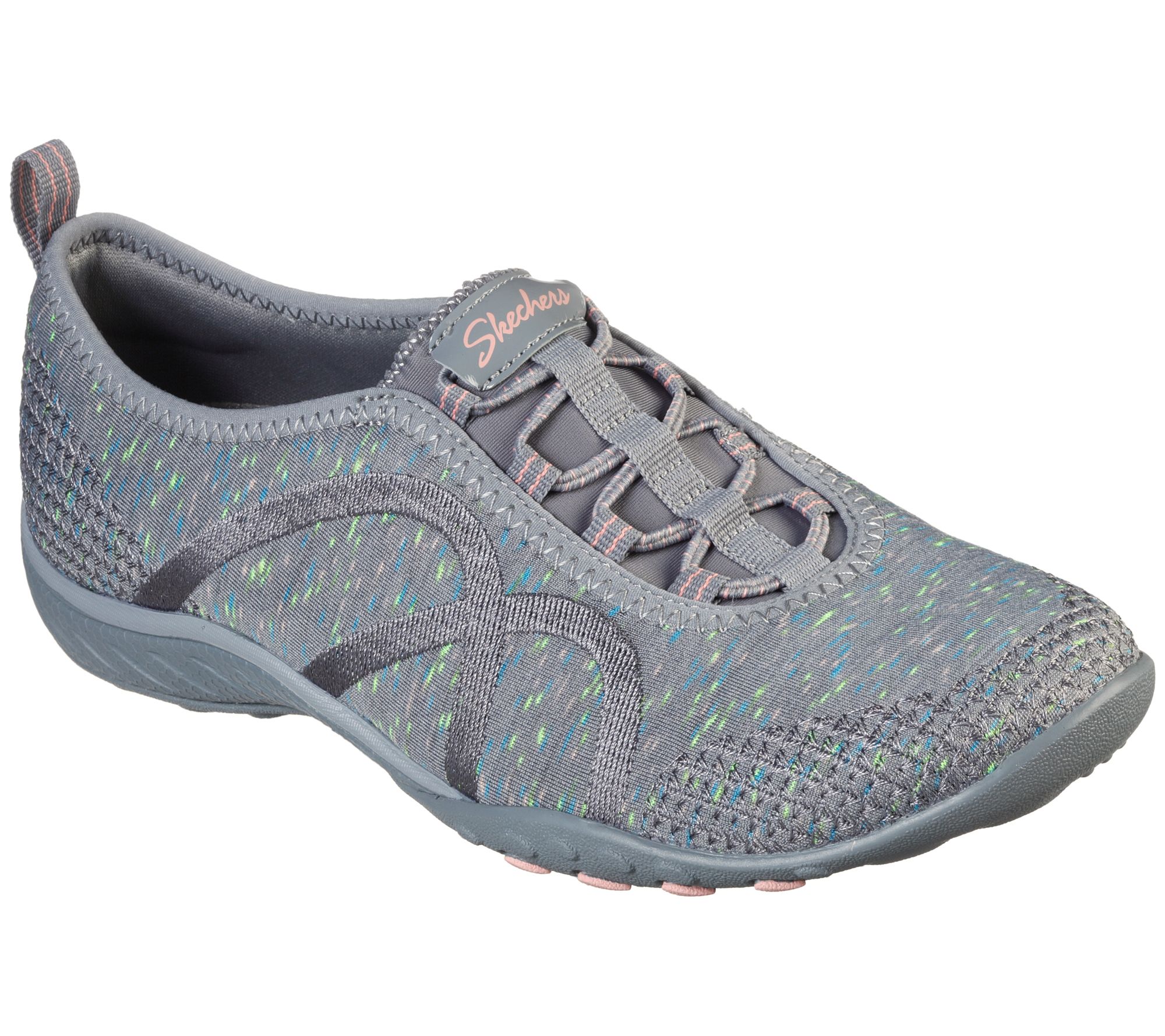 Skechers Space-Dyed Bungee Shoes Easy - QVC.com