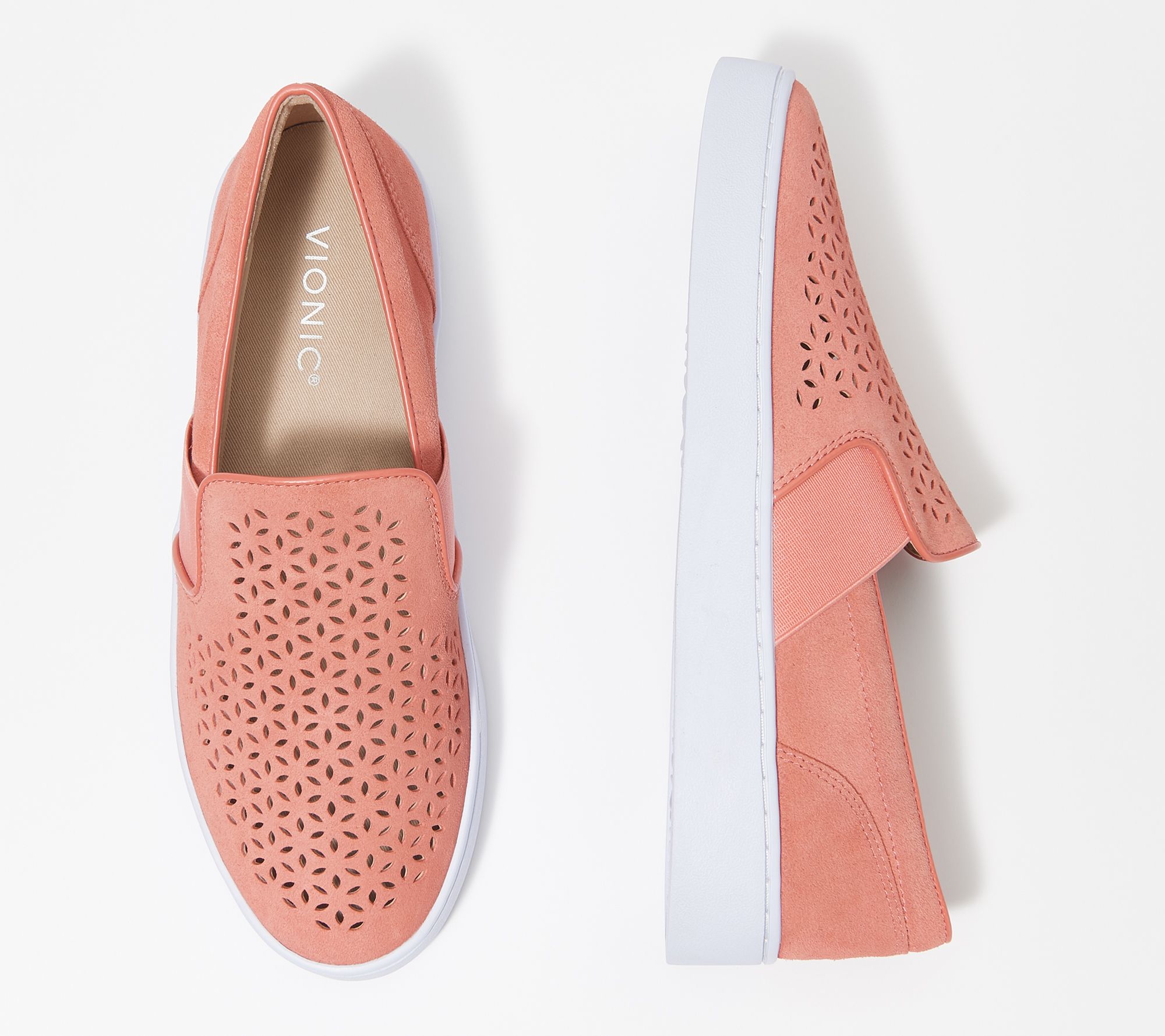 Vionic Suede Perforated Slip-On 