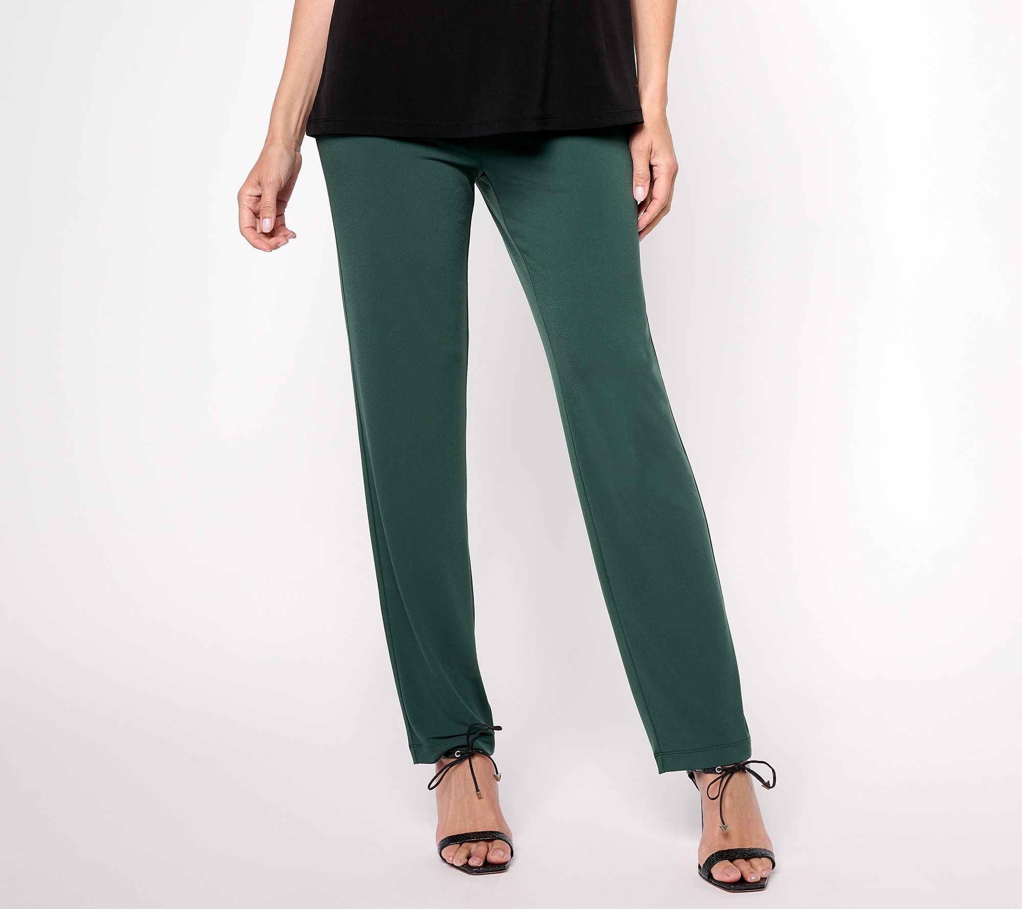 Susan Graver Essentials Tall Liquid Knit Straight Leg Pants