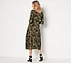 Truth + Style Regular Printed or Solid Knit Bubble Hem Dress, 1 of 4