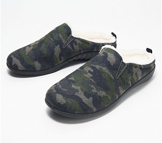 Spenco Men's Orthotic Wool Slippers -Dundee Camo