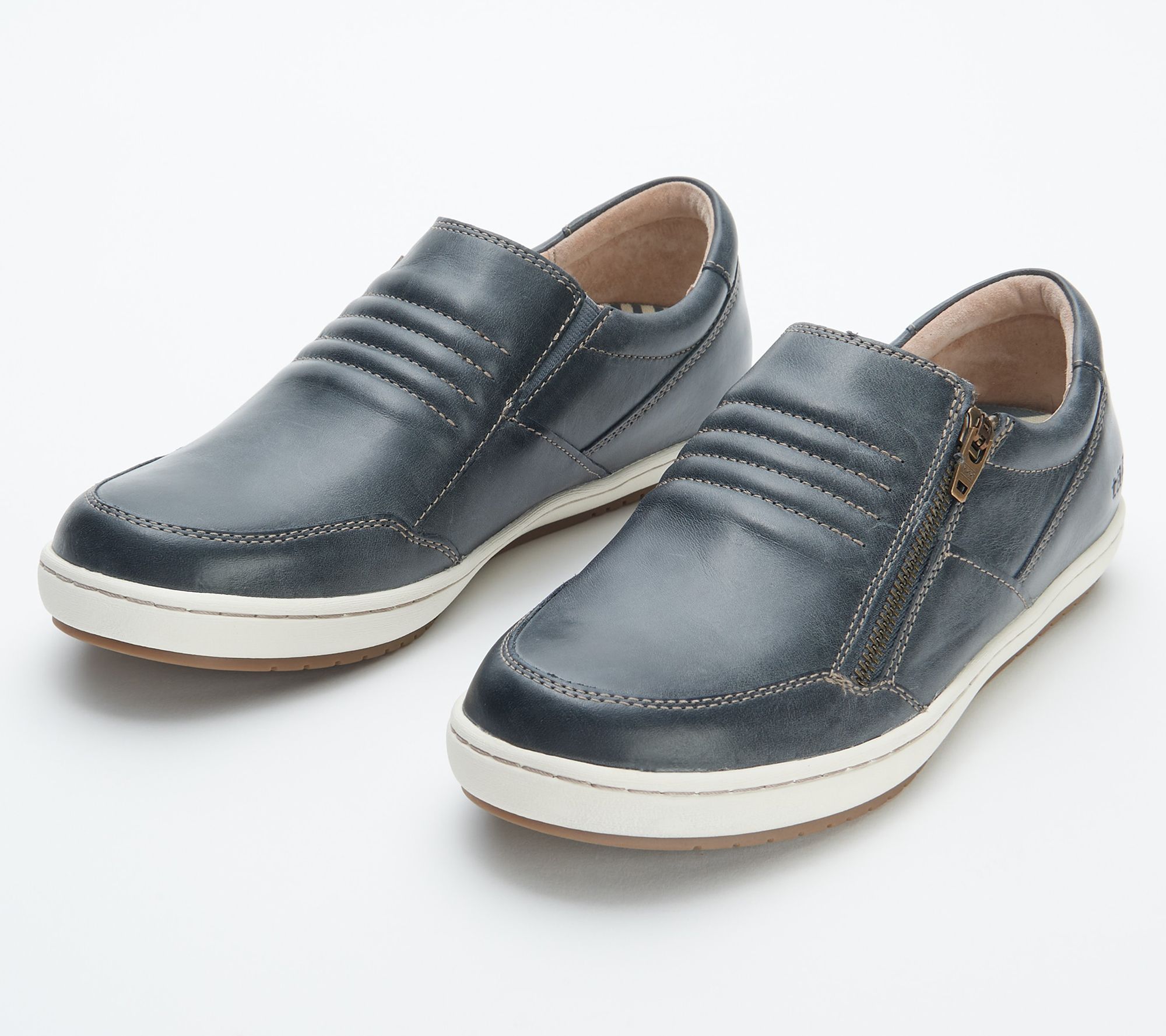 Taos Leather Slip-On Shoes - Zipward - QVC.com