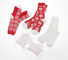  Cuddl Duds Women's Boot Sock Set of 4 - A461041