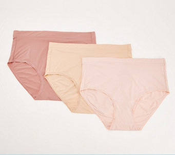 Cuddl Duds Intimates Set of 3 Smooth Micro Brief Panties - A463941