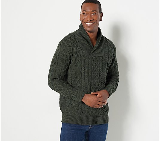 Aran Craft Merino Wool Men's Pullover Sweater