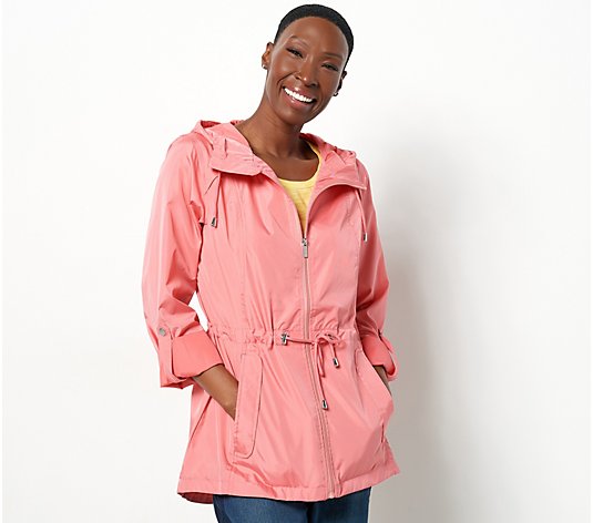 Susan Graver Water Resistant Parka with Hood