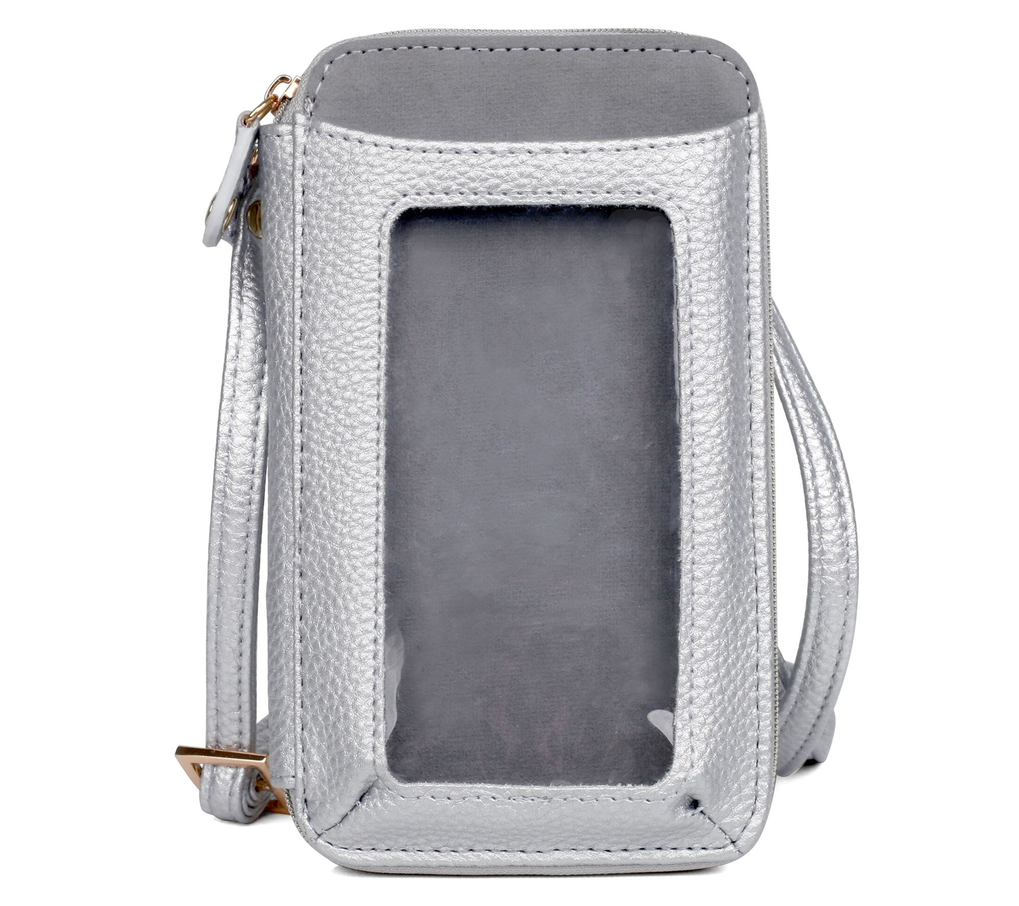 Julia Buxton RFID Everywhere Crossbody - Pebble