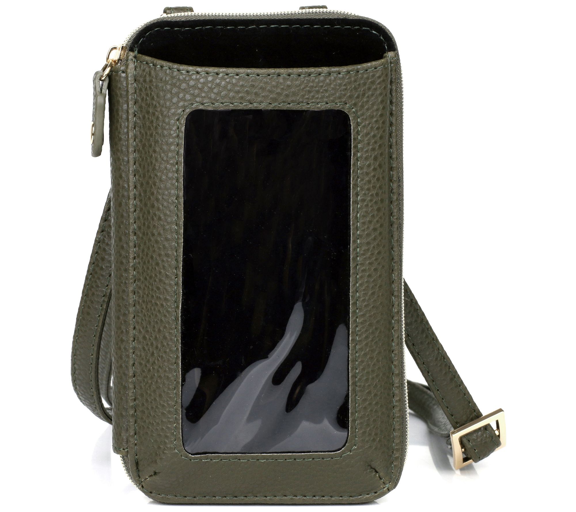 Julia Buxton RFID Everywhere Crossbody - Pebble
