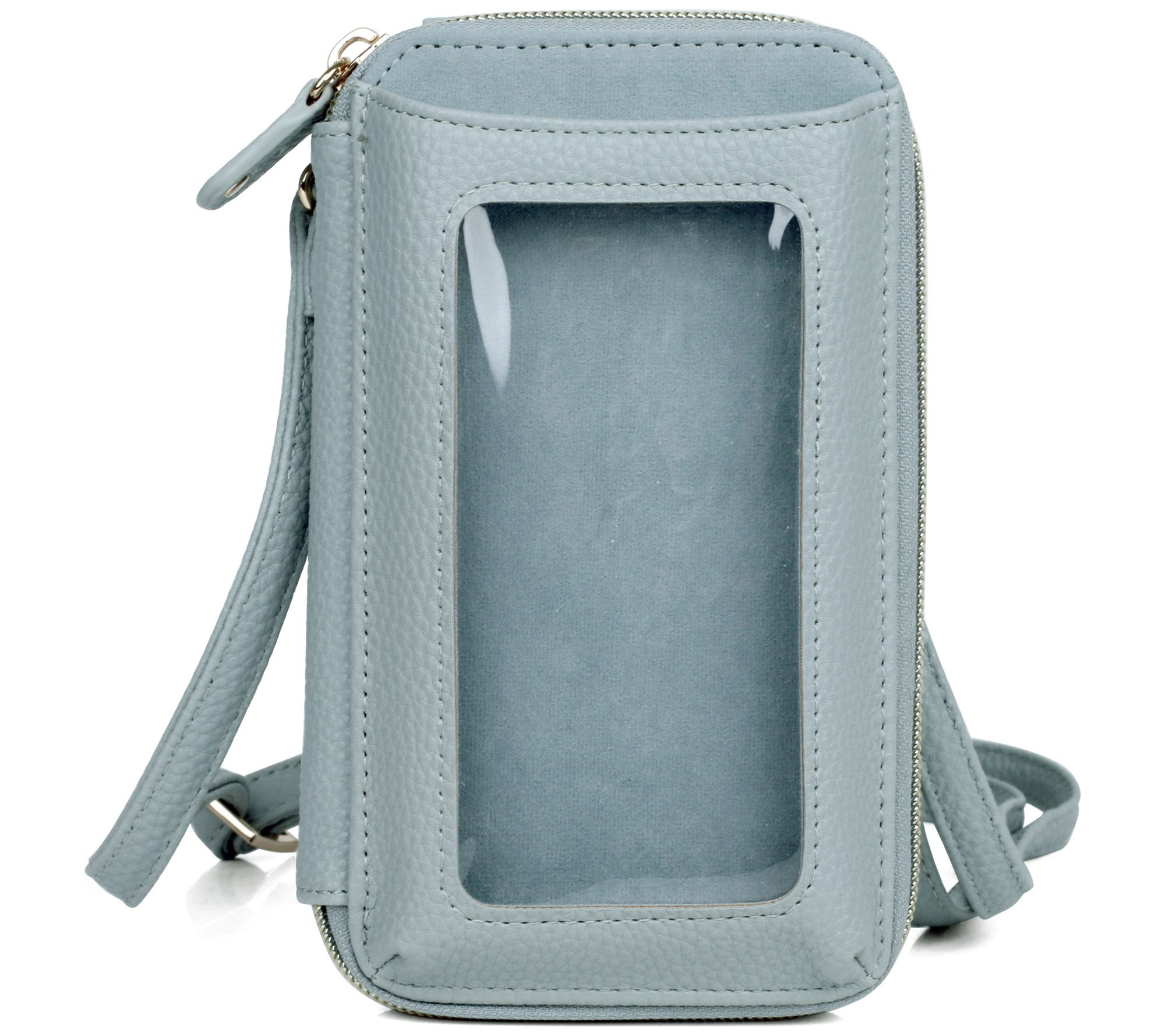 Julia Buxton RFID Everywhere Crossbody - Pebble