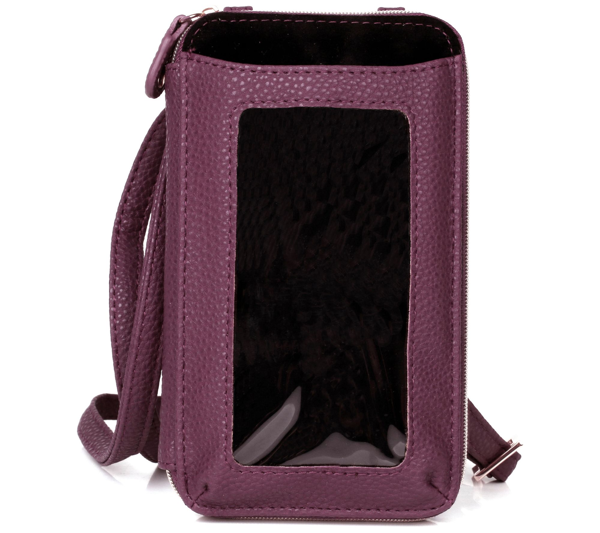 Julia Buxton RFID Everywhere Crossbody - Pebble