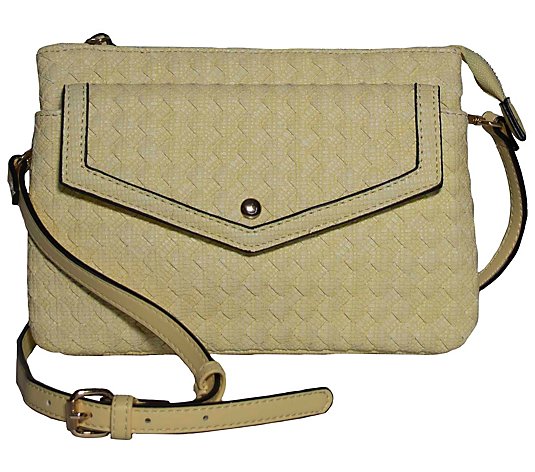 Violet Ray Woven Triple Entry Crossbody - Annabelle