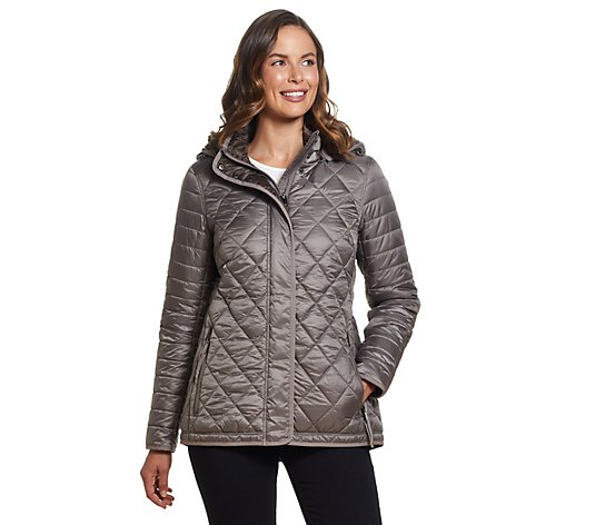 Gallery Sherpa-Lined Quilted Jacket - QVC.com