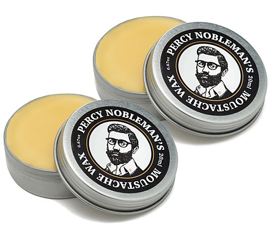 Percy Nobleman Moustache Wax Duo