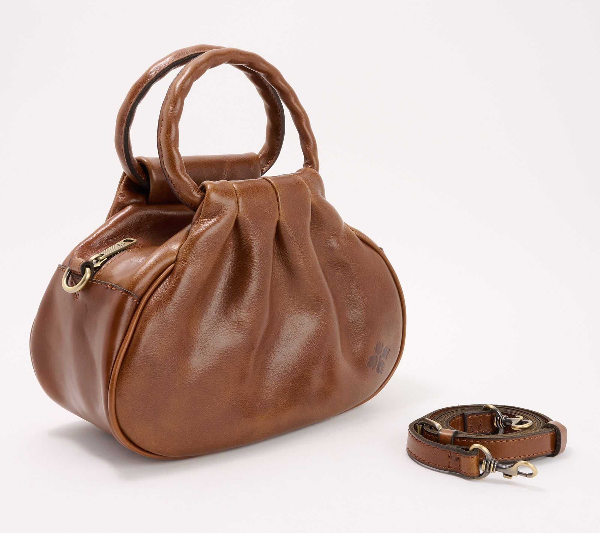 Patricia Nash Milburn Leather Top-Handle Crossbody Bag - 21490749