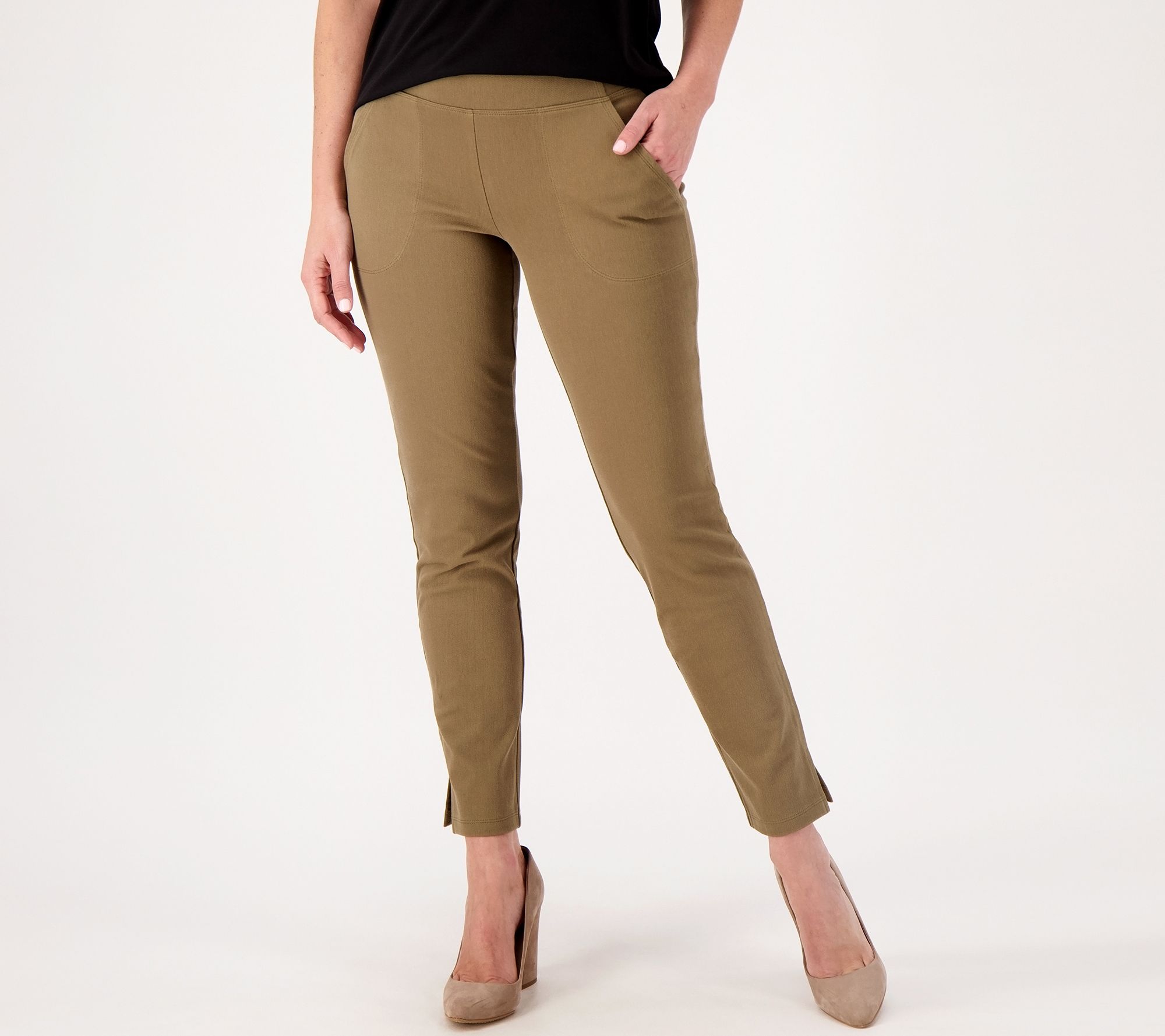 Women with Control Elite Prime Stretch Denim Seamed Pant on QVC 