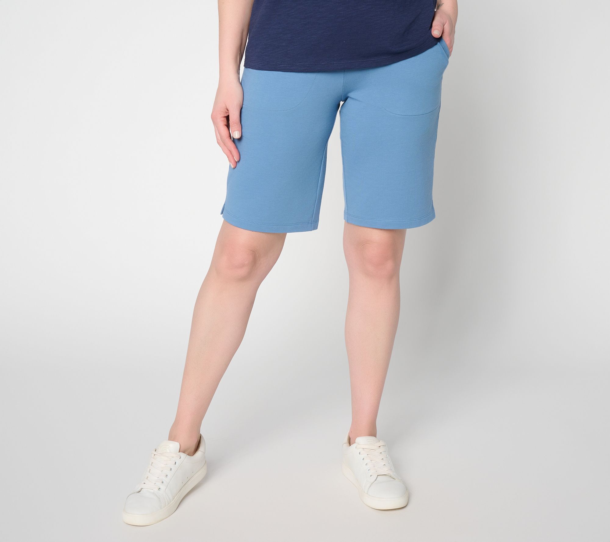 Denim & Co. Active French Terry Pull-On Bermuda Shorts