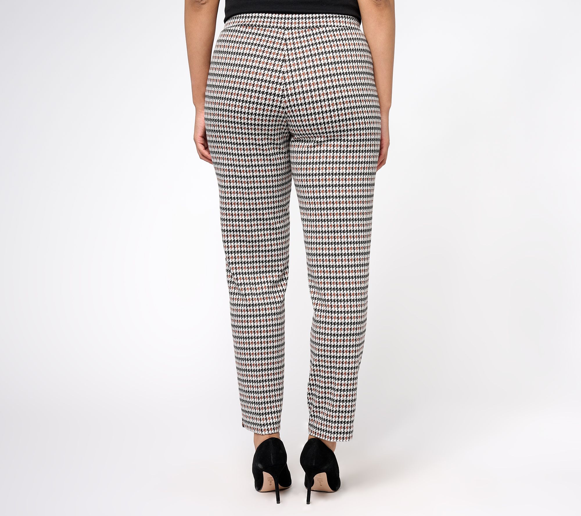 GRAVER Susan Graver Petite Jacquard Knit AVA Slim Ankle Pants - QVC.com