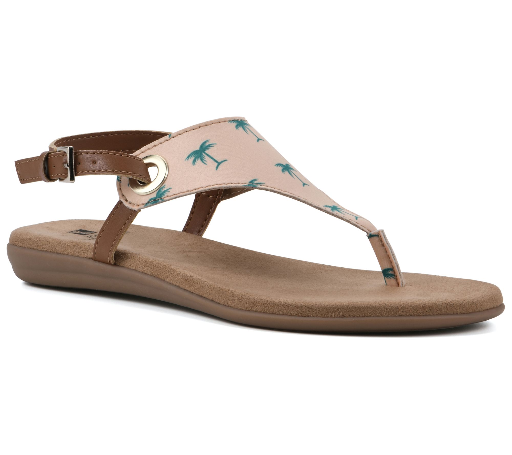 White Mountain Adjustable Thong Sandals Londo n QVC