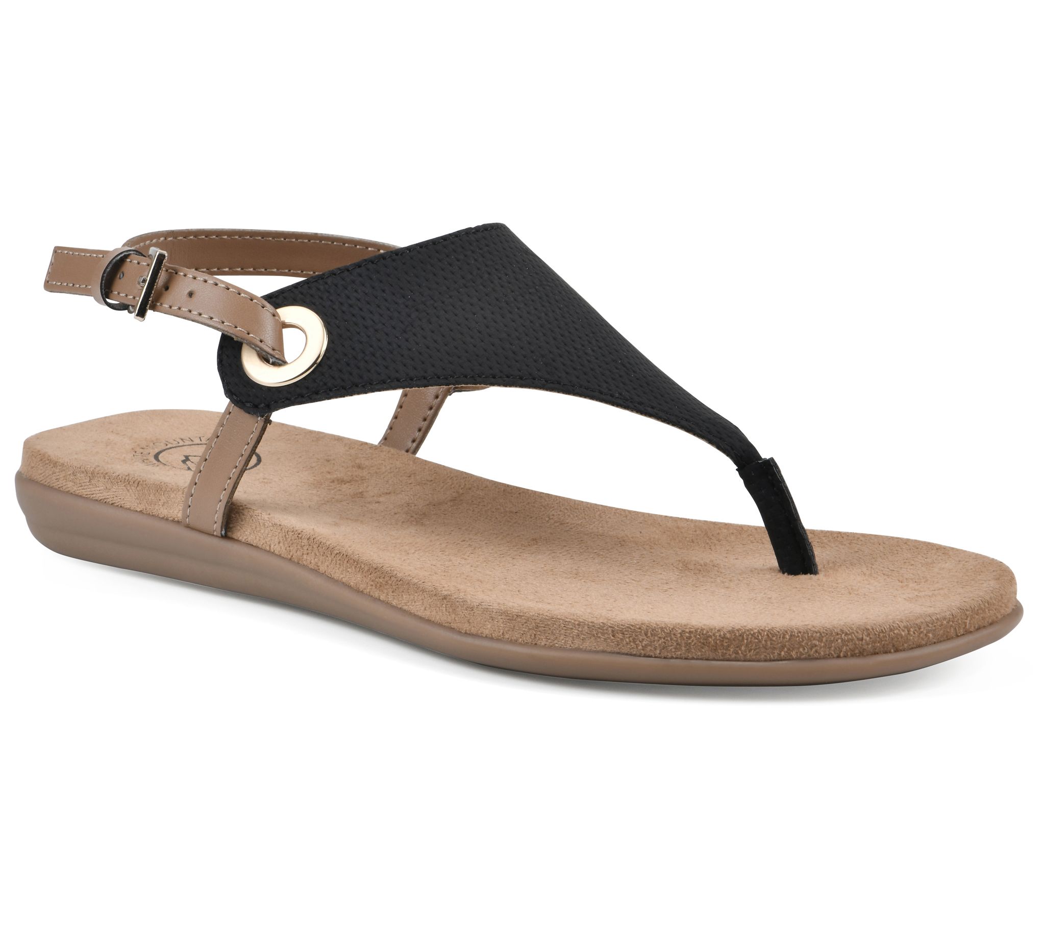 White Mountain Adjustable Thong Sandals -London