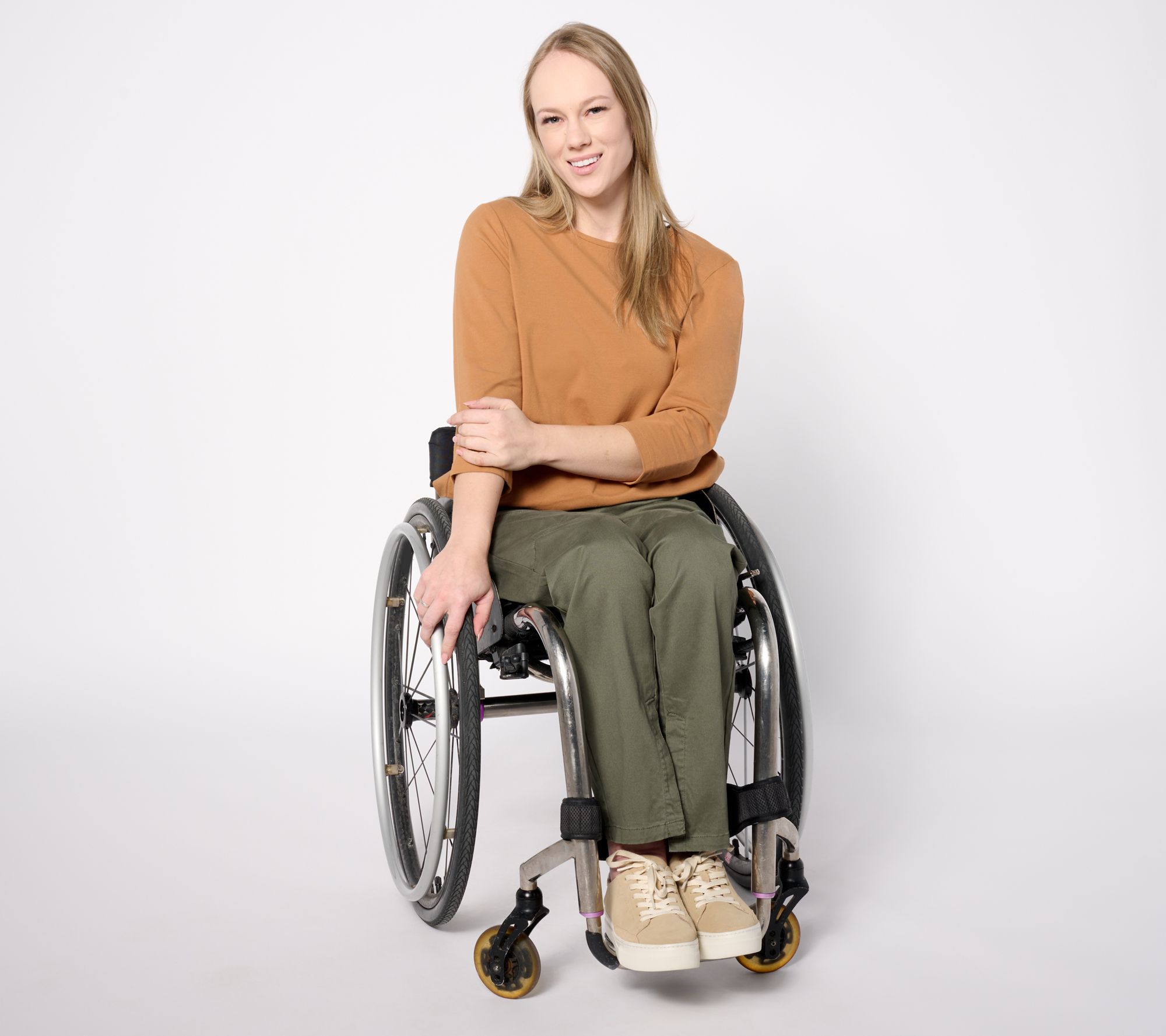 Denim & Co. Adaptive EasyWear Twill Pant Wheelchair Fit - QVC.com