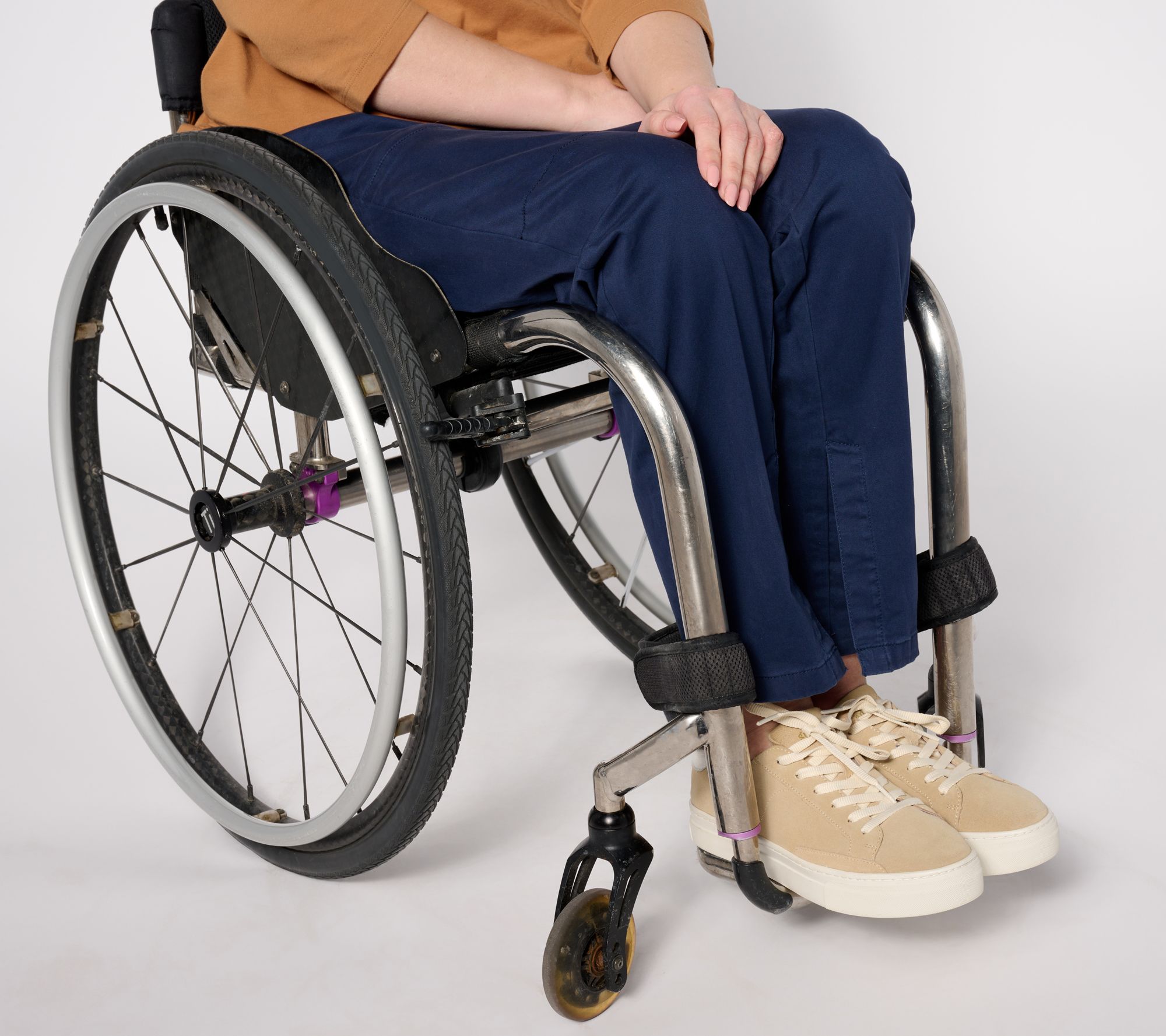 Denim & Co. Adaptive EasyWear Twill Pant Wheelchair Fit