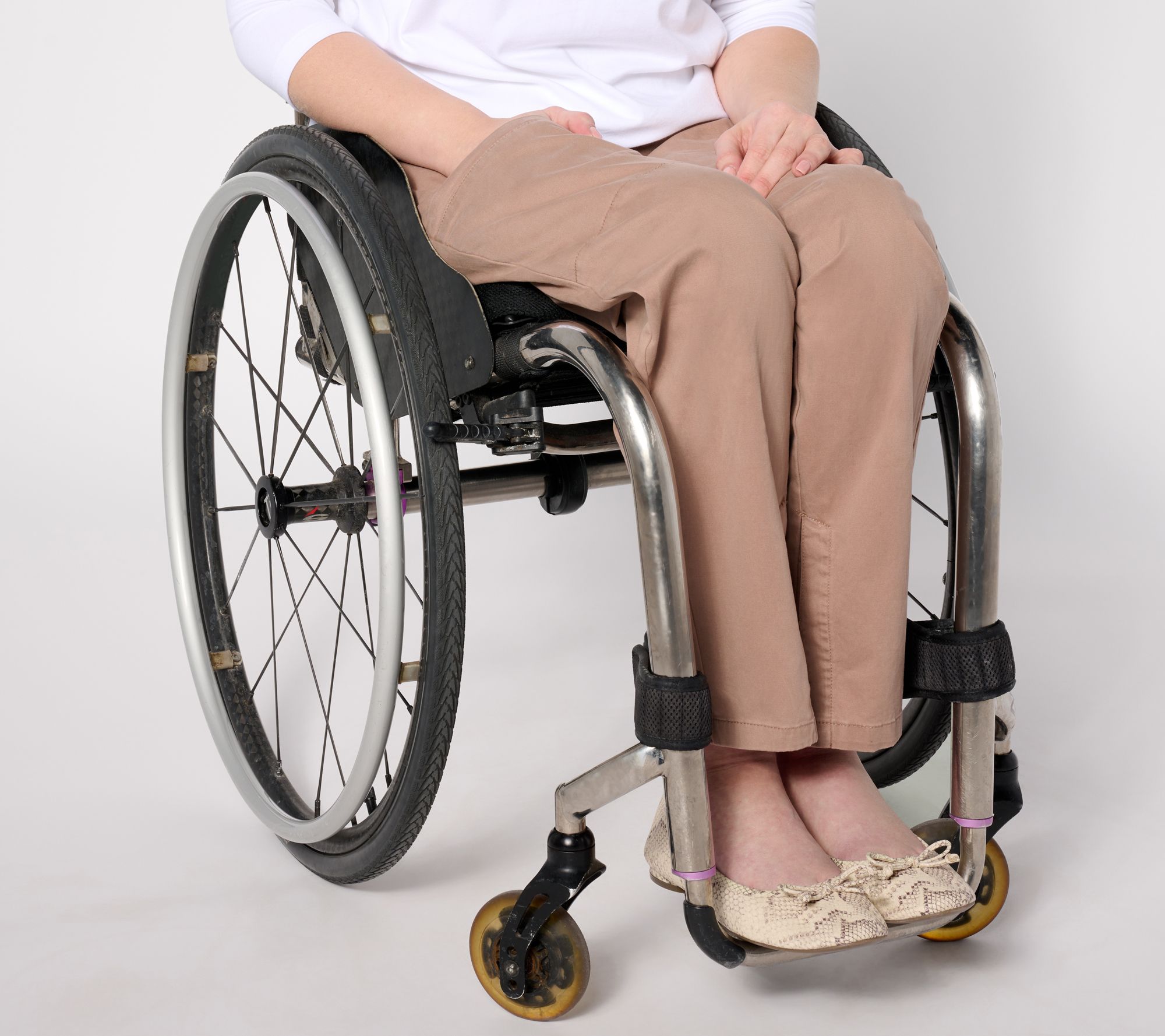 Denim & Co. Adaptive EasyWear Twill Pant Wheelchair Fit