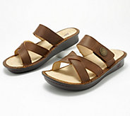 Alegria Leather Slide Sandals- Victoriah - A637641