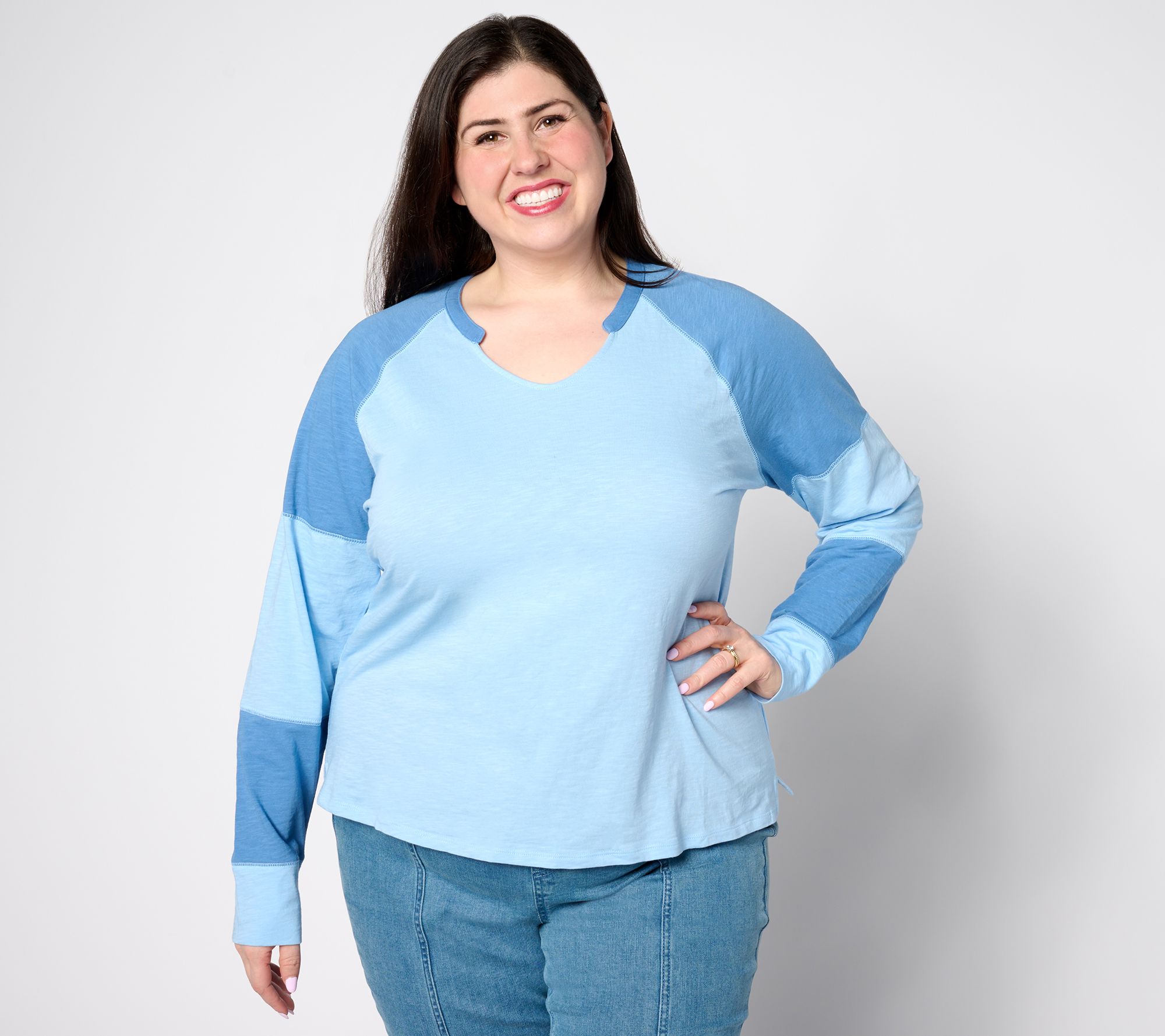Studio Park x Kerstin Lindquist Color Block Raglan Tee