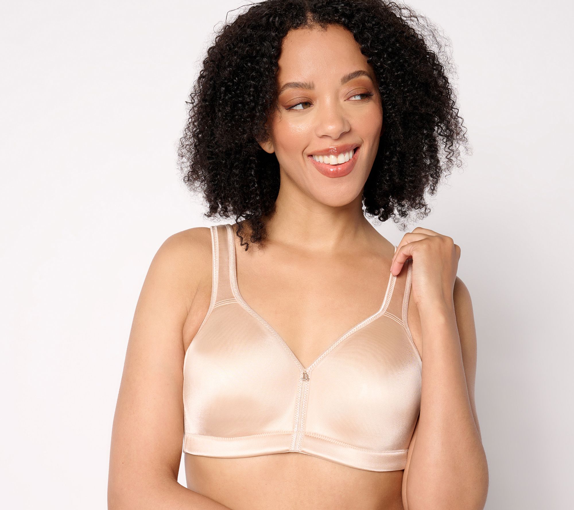 Breezies Signature Shine Unlined Wirefree Support Bra